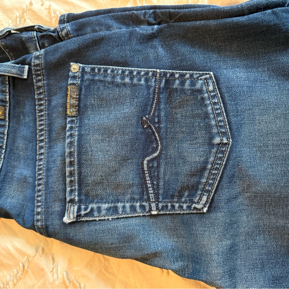 7 For All Mankind Blue Bootcut Jeans